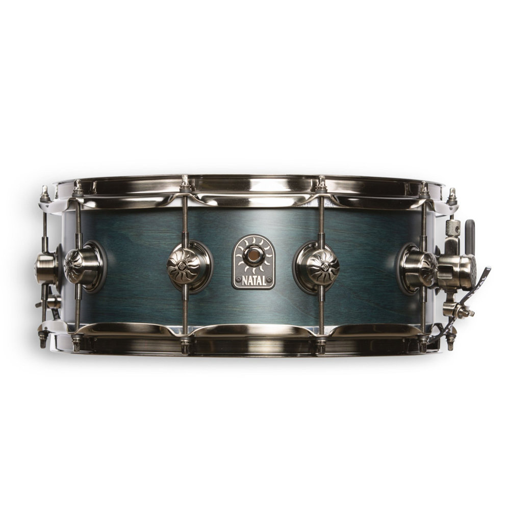 【訳あり】 NATAL S-WN-S365-BCB Original Walnut Cerulean Blue 13" x 6.5" スネアドラム アウトレット
