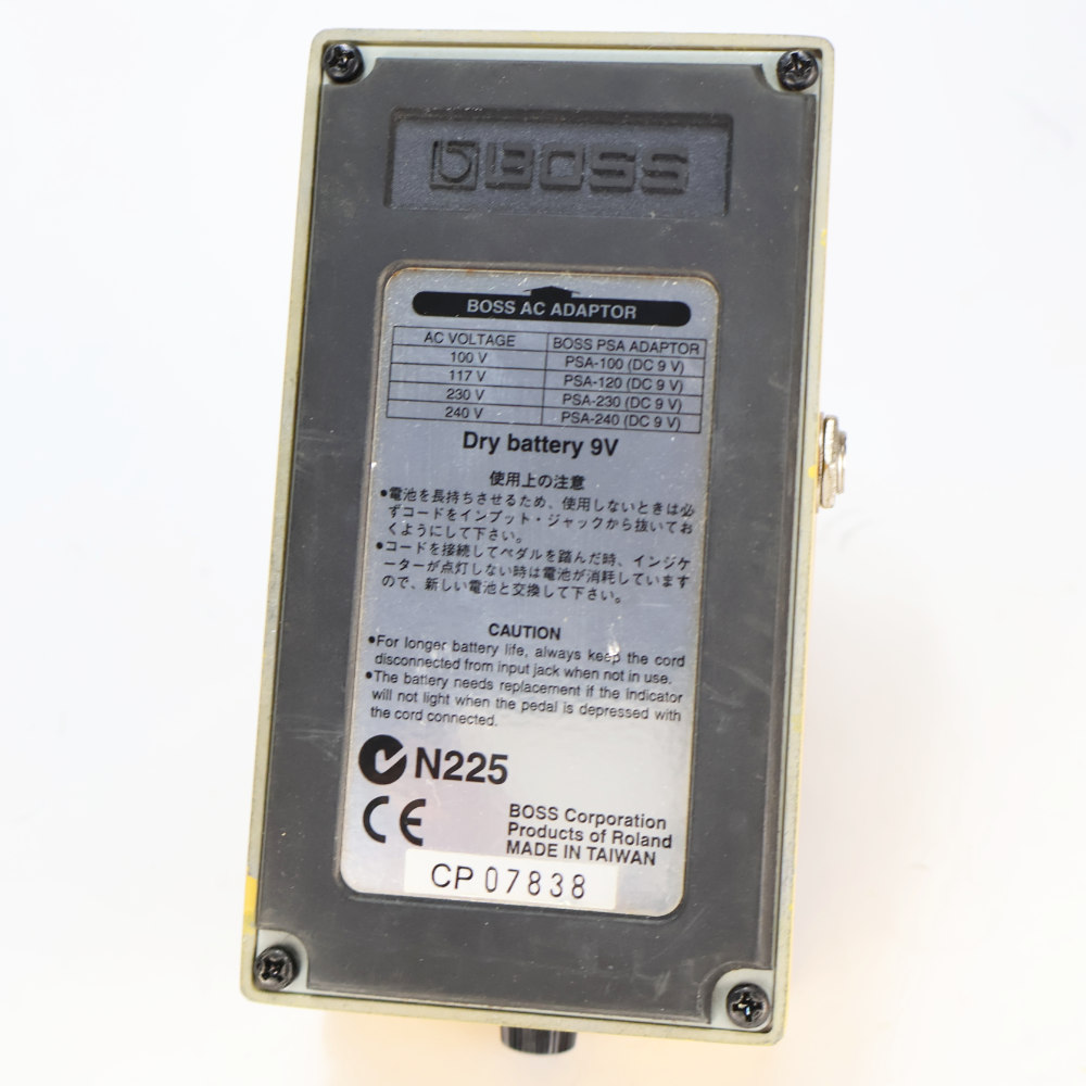 【中古】 オーバードライブ エフェクター BOSS OD-3 Over Drive ギターエフェクター 本体画像 裏