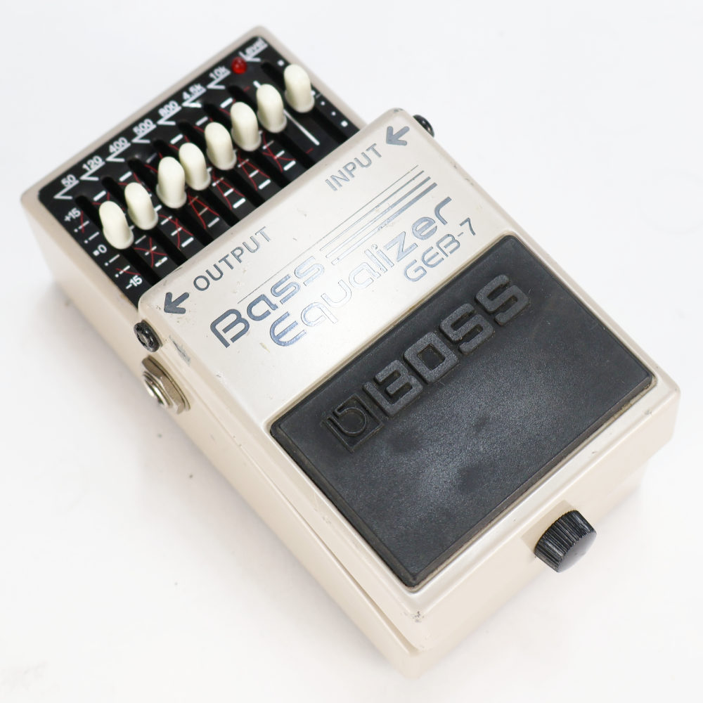 【中古】イコライザー エフェクター BOSS GEB-7 Bass Equalizer ベースエフェクター 本体画像 斜め