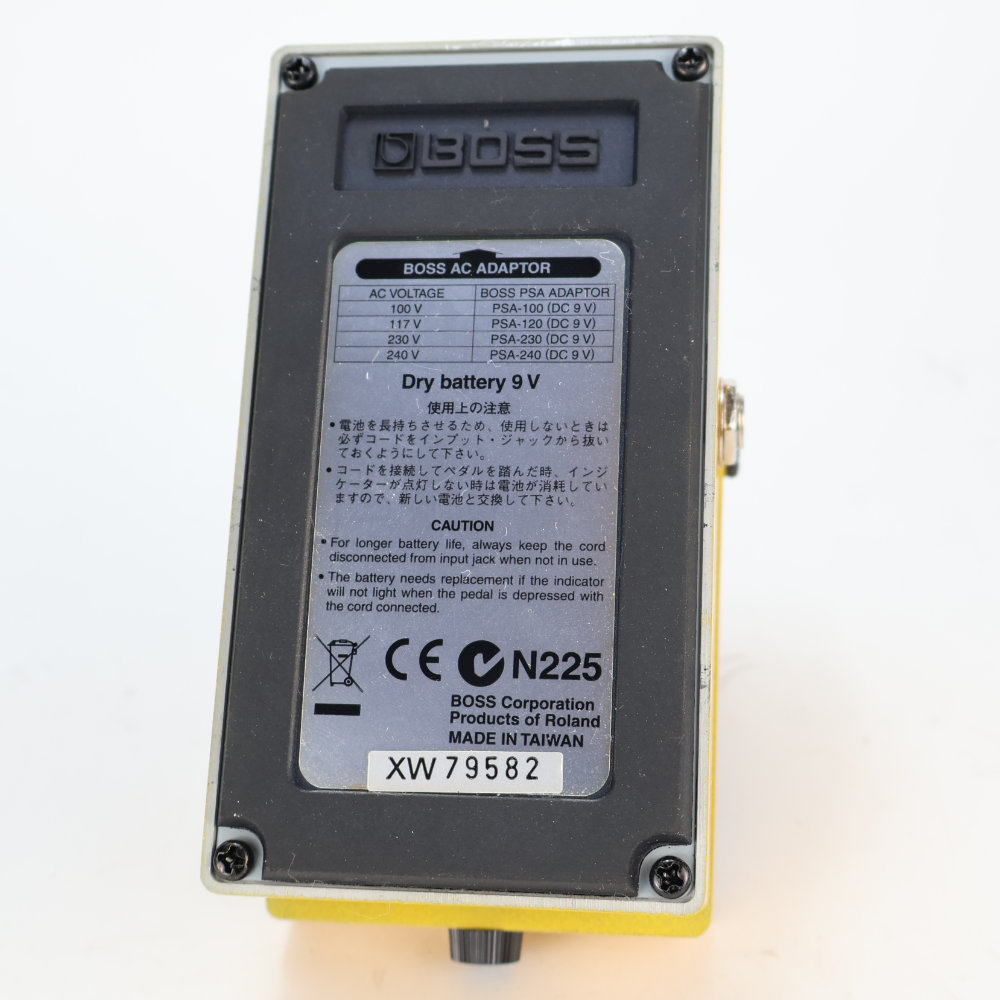 【中古】ターボオーバードライブ エフェクター BOSS OD-2 TURBO OverDrive ボス ギターエフェクター 底面