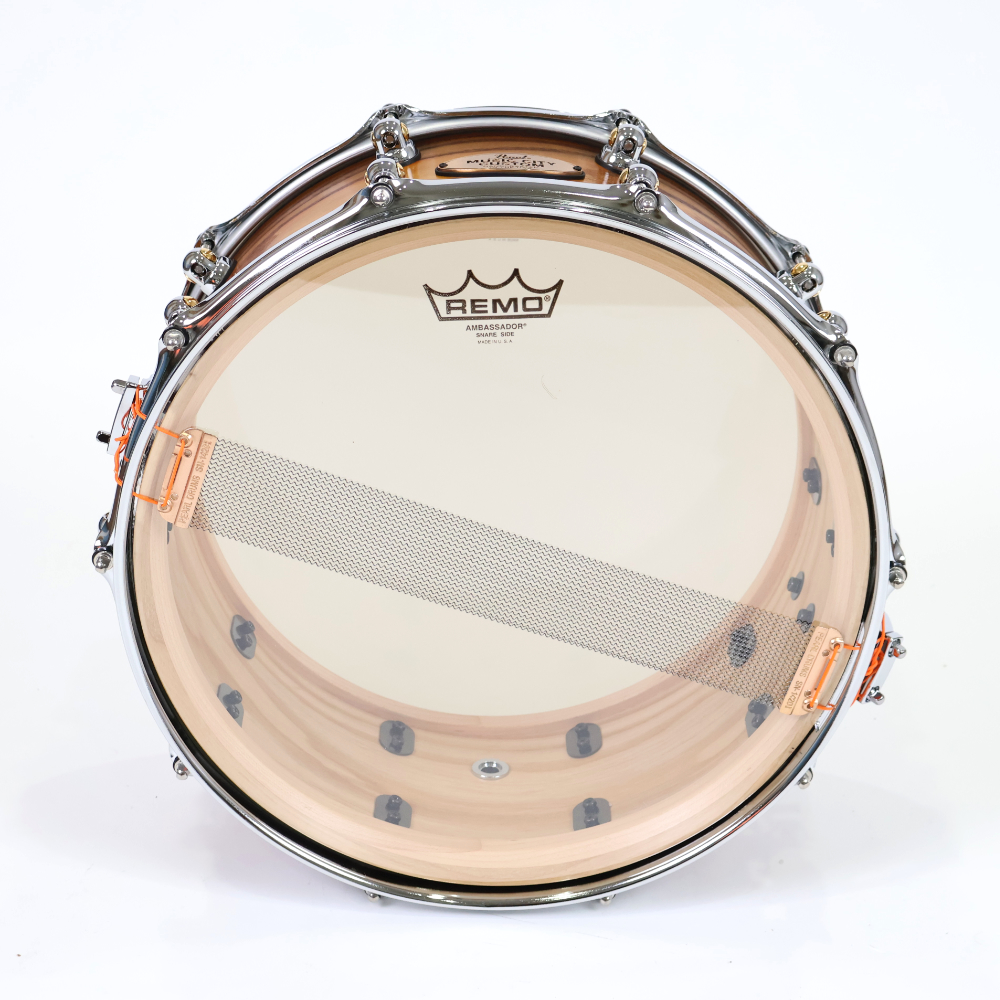 【訳あり】 Pearl パール USA MUSIC CITY CUSTOM MCCA1465S/C Solid Ash Shell 14x6.5 Rich Corinthian Ash スネアドラム アウトレット 本体画像 裏