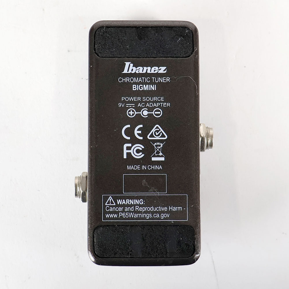 【中古】 チューナー IBANEZ BIGMINI ペダルチューナー 裏面