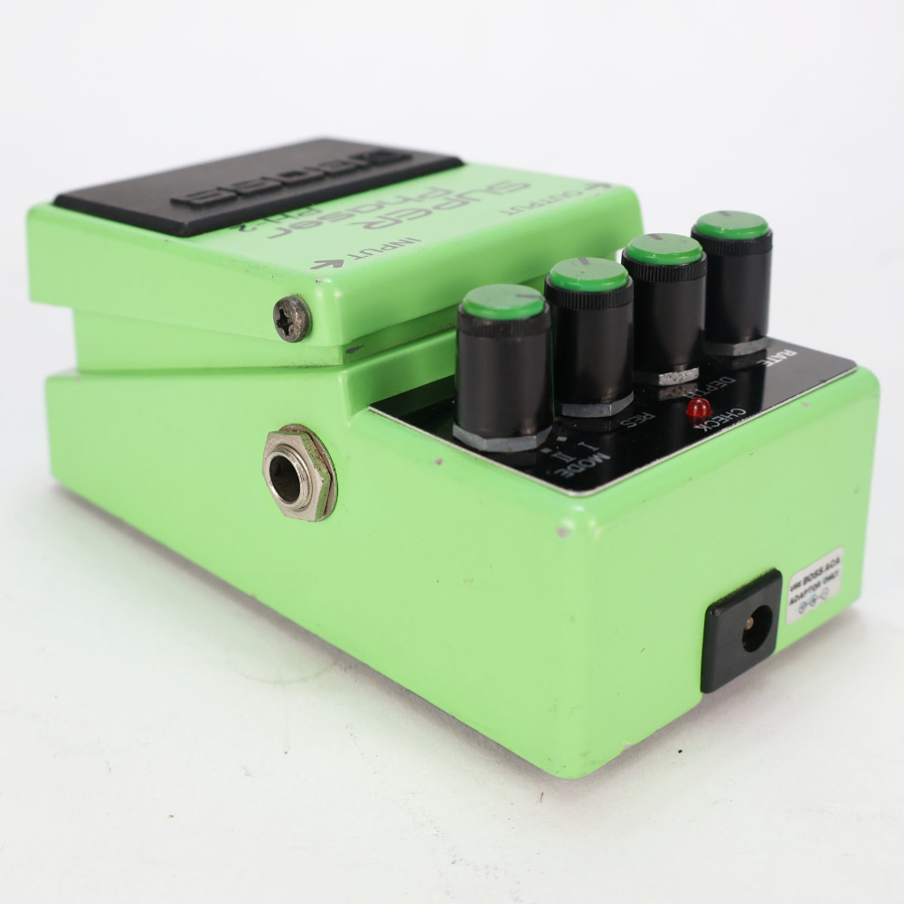 【中古】 スーパーフェイザー エフェクター BOSS PH-2 SUPER Phaser Made in Japan ボス ギターエフェクター 本体画像 斜め
