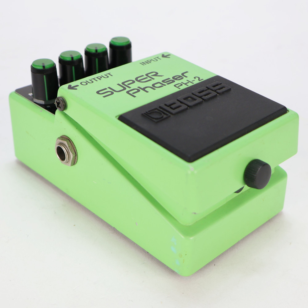【中古】 スーパーフェイザー エフェクター BOSS PH-2 SUPER Phaser Made in Japan ボス ギターエフェクター 本体画像 斜め 2