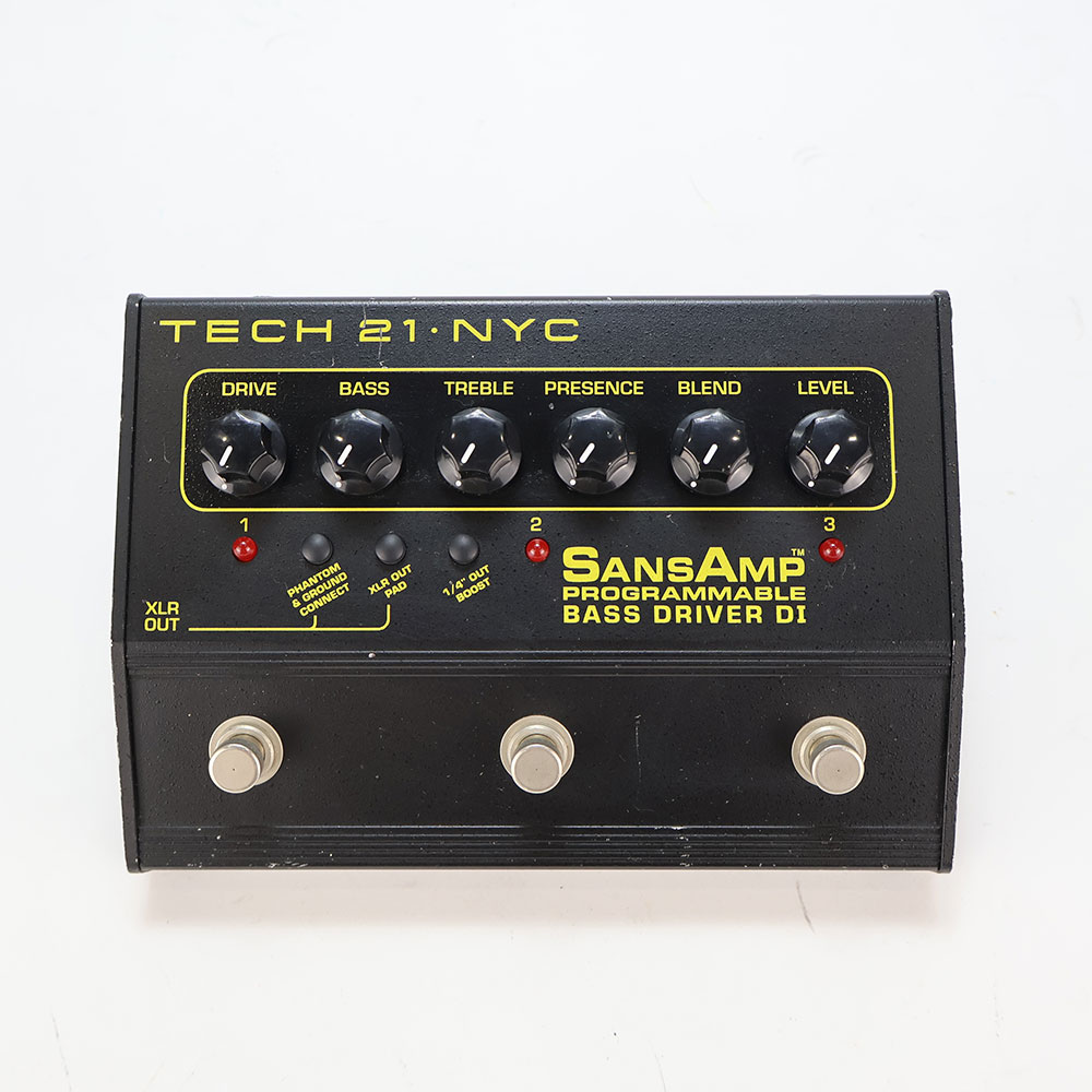 【中古】 ベース用プリアンプ TECH21 SansAmp PBDR PROGRAMMABLE BASS DRIVER DI ベース用プリアンプ エフェクター
