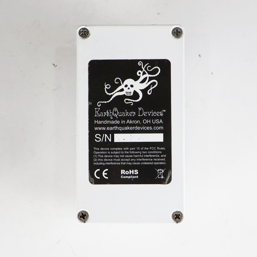 【中古】 EarthQuaker Devices アースクエイカーデバイセス EQD Dispatch Master デジタルディレイ&リバーブ ギターエフェクター 裏面