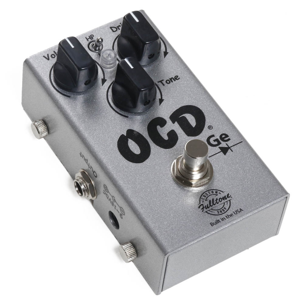 Fulltone フルトーン Silver Limited Edition OCD GE オーバードライブ ディストーション ギターエフェクター 本体画像 斜め 
