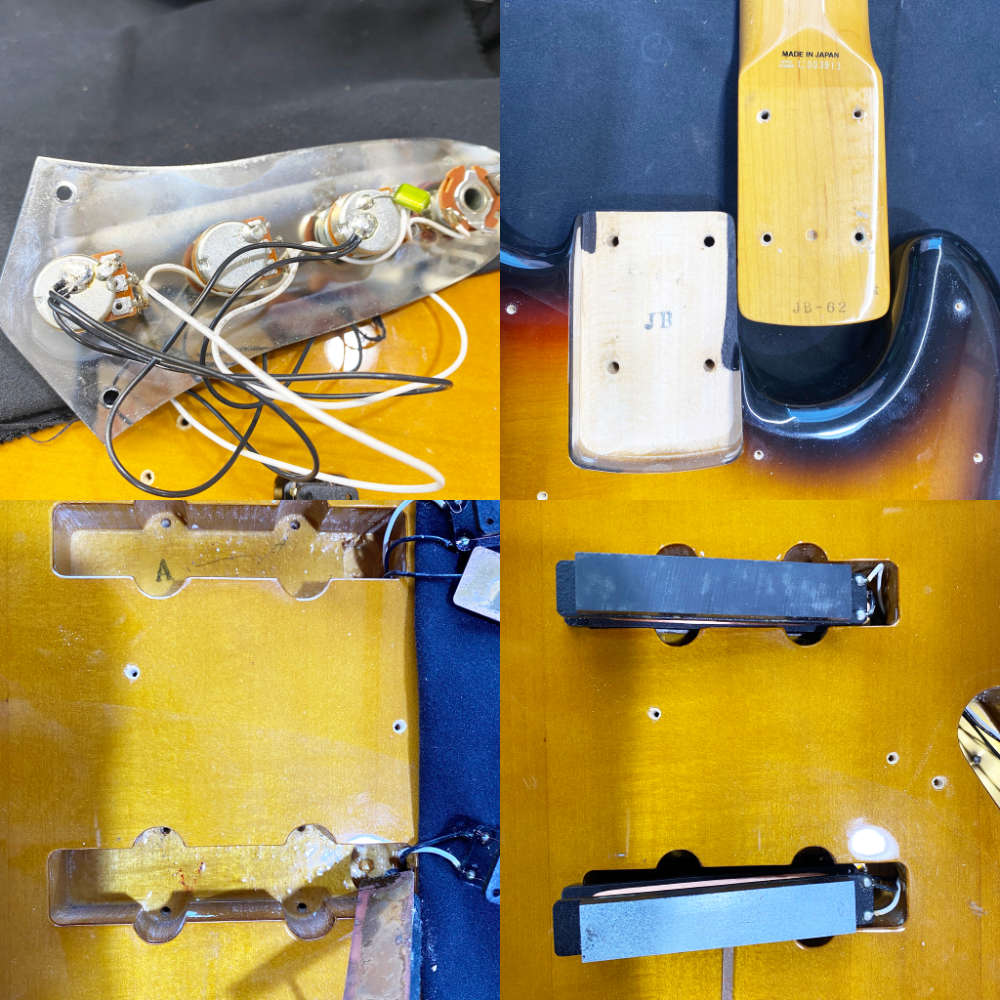 【中古】 エレキベース Fender Japan JB62 3TS 2010年-2012年製 Jazz Bass フェンダージャパン ジャズベース MADE IN JAPAN 日本製 内部