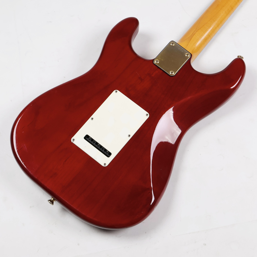 【中古】 エレキギター Sonic STR model Ash Body Ebony FingerBoard SeeThru Red 1994年製 Made in Japan 日本製 ソニック ストラトタイプ ボディバック