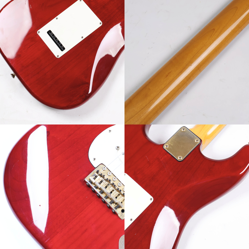 【中古】 エレキギター Sonic STR model Ash Body Ebony FingerBoard SeeThru Red 1994年製 Made in Japan 日本製 ソニック ストラトタイプ 傷