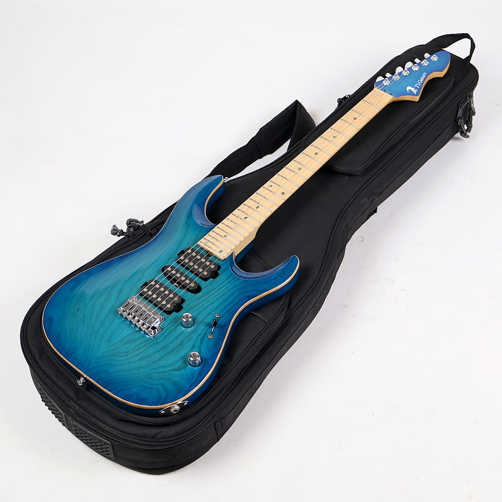 【中古】 エレキギター T’s Guitars DST-24 Carved Top Ash Trans Blue Burst アッシュボディー 3.18kg軽量個体 ティーズギター MADE IN JAPAN 日本製