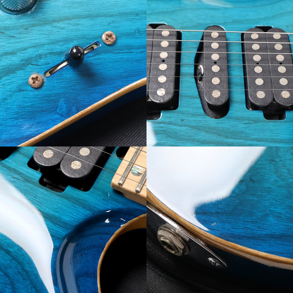 【中古】 エレキギター T’s Guitars DST-24 Carved Top Ash Trans Blue Burst アッシュボディー 3.18kg軽量個体 ティーズギター MADE IN JAPAN 日本製 傷、打痕