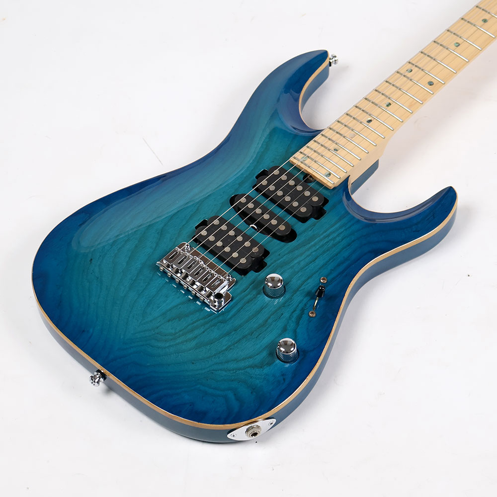【中古】 エレキギター T’s Guitars DST-24 Carved Top Ash Trans Blue Burst アッシュボディー 3.18kg軽量個体 ティーズギター MADE IN JAPAN 日本製 ボディ