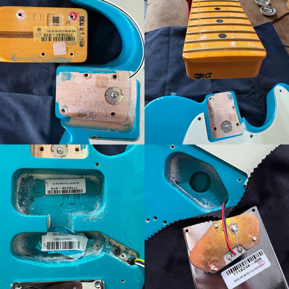 【中古】 エレキギター Fender American Professional II Telecaster Maple Fingerboard Miami Blue 2022年製 フェンダー アメリカンプロフェッショナル2 テレキャスター マイアミブルー ピックアップ、ネック