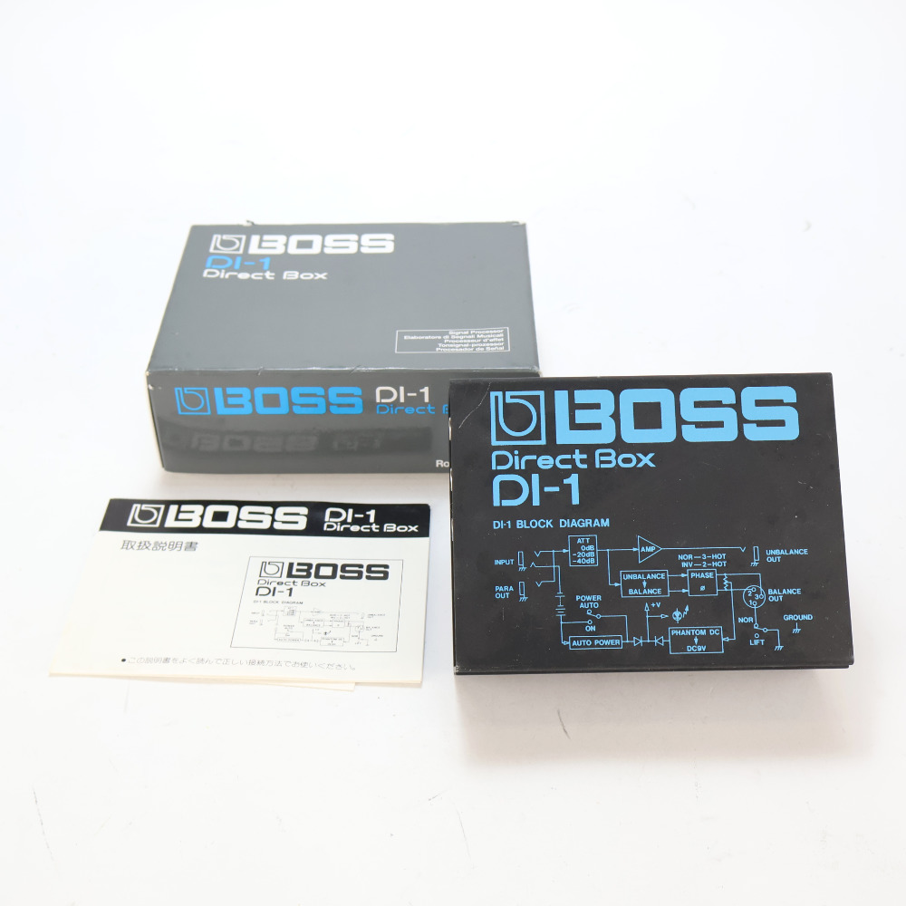 BOSS Direct Box DI-1 ダイレクトボックス　中古良品② 中古】 ダイレクトボックス DIボックス BOSS DI-1 Direct Box D.I