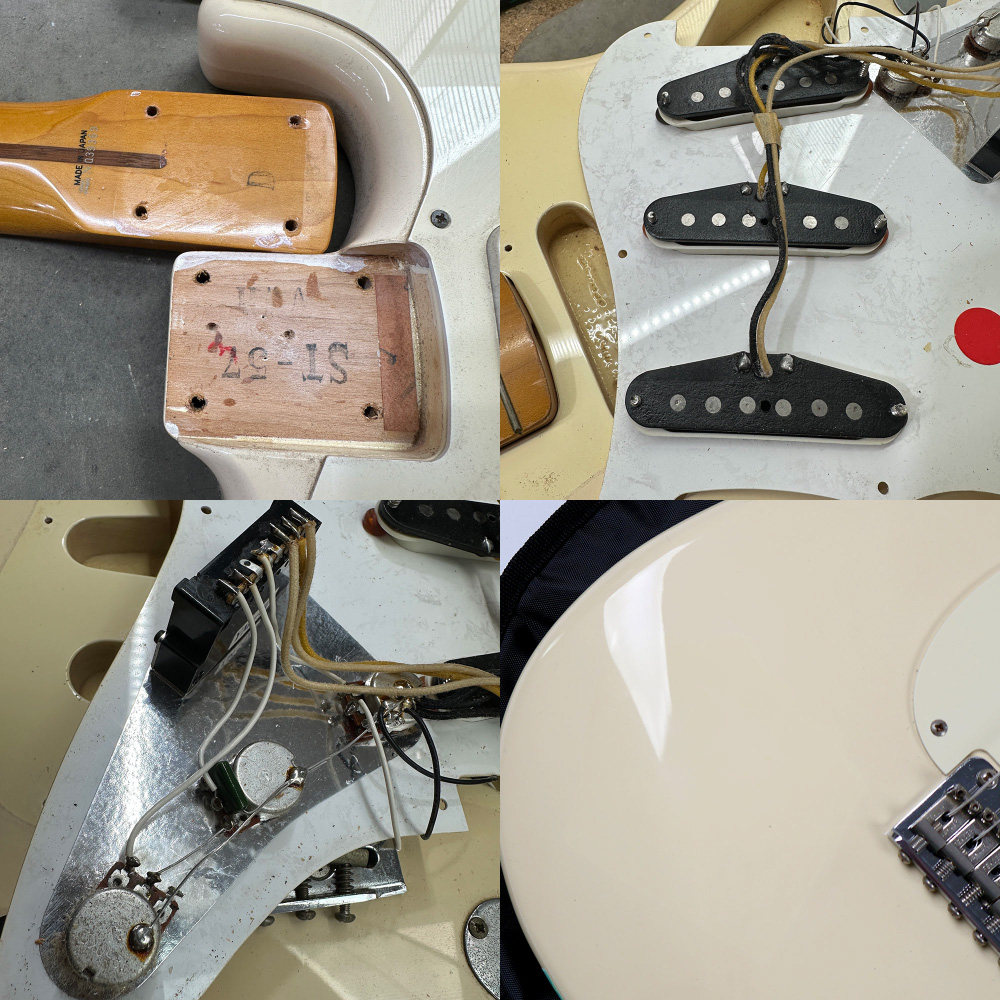 【中古】 エレキギター Fender Japan ST57-70 VWH 1993年-1994年製造 USAピックアップ搭載 フェンダージャパン ストラトキャスター ピックアップ、ネック