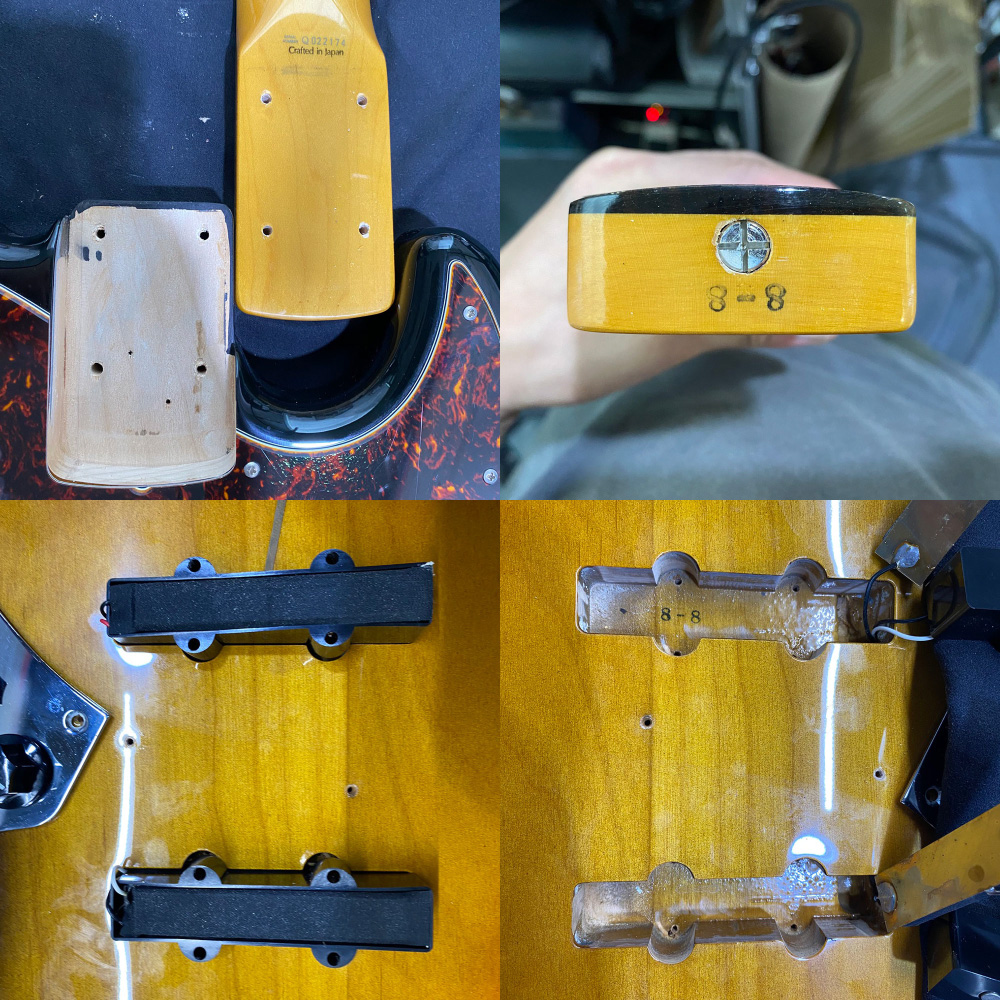【中古】 Fender Japan フェンダージャパン ジャズベース JB62-58 3TS 2002年〜2004年製 エレキベース ネック、ピックアップ