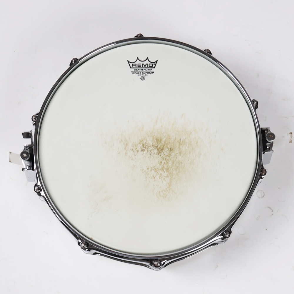 【中古】スネアドラム パール Pearl Free Floating Snare Steel Shell 14×3.5 打面