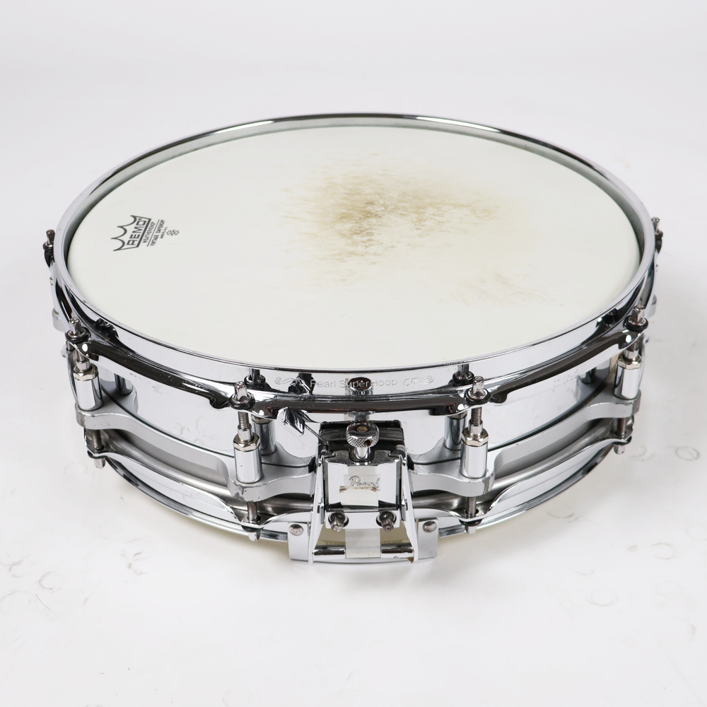 【中古】スネアドラム パール Pearl Free Floating Snare Steel Shell 14×3.5 側面