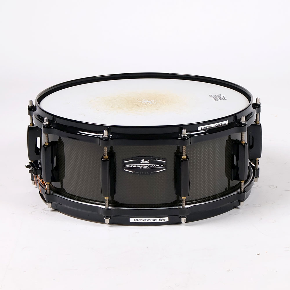 【中古】 スネアドラム パール Pearl CMN1455S/B Carbonply Maple 14x5.5 正面