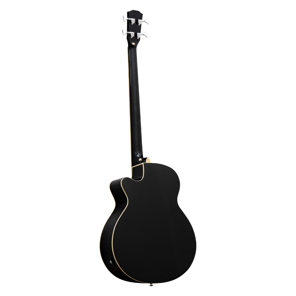 ELK ACOBE 4 Fretless Piano Black フレットレス エレクトリックアコースティックベース バック画像