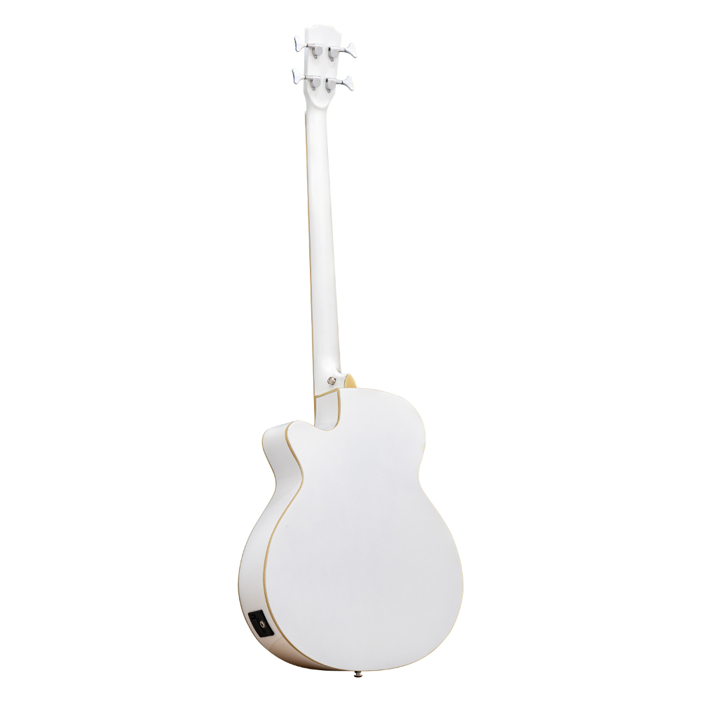 ELK ACOBE 4 F-Hole White Sparkle Fホール エレクトリックアコースティックベース バック画像