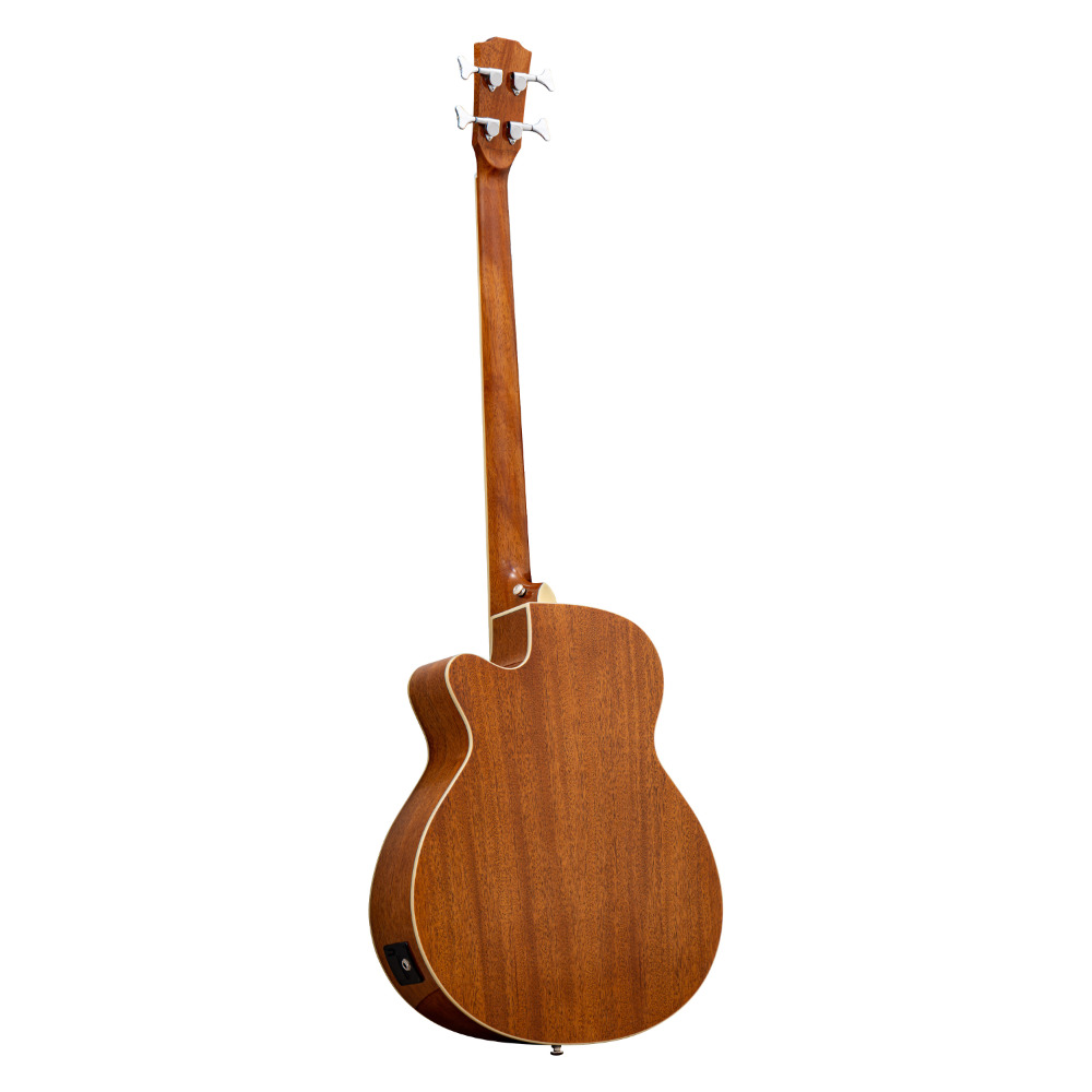 ELK ACOBE 4 F-Hole Fretless Natural Fホール フレットレス エレクトリックアコースティックベース バック画像