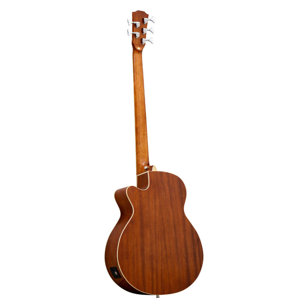 ELK ACOBE 5 Fretless Natural フレットレス 5弦エレクトリックアコースティックベース バック画像