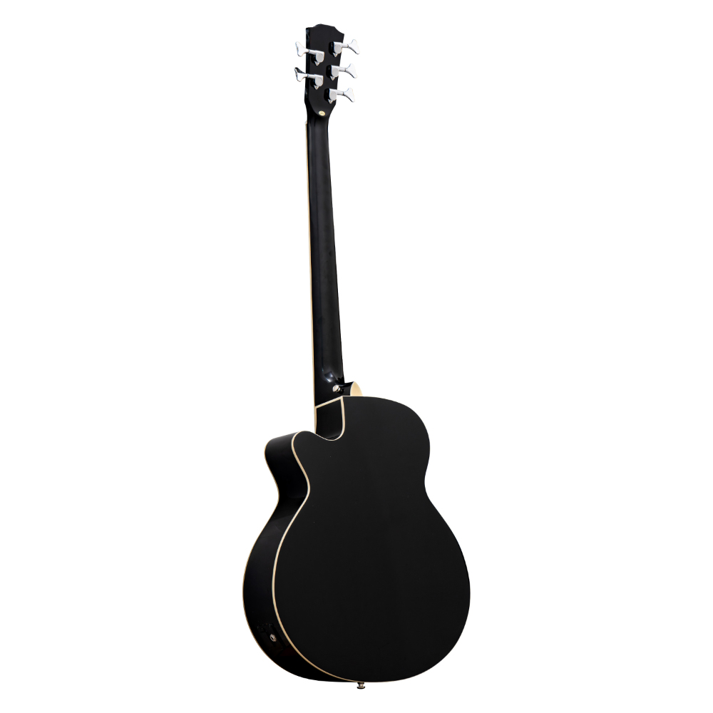 ELK ACOBE 5 Fretless Piano Black フレットレス 5弦エレクトリックアコースティックベース バック画像