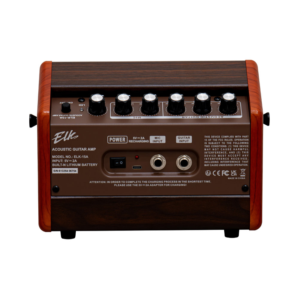 ELK ELK-15A Acoustic Guitar Amplifier アコースティックギターアンプ 背面