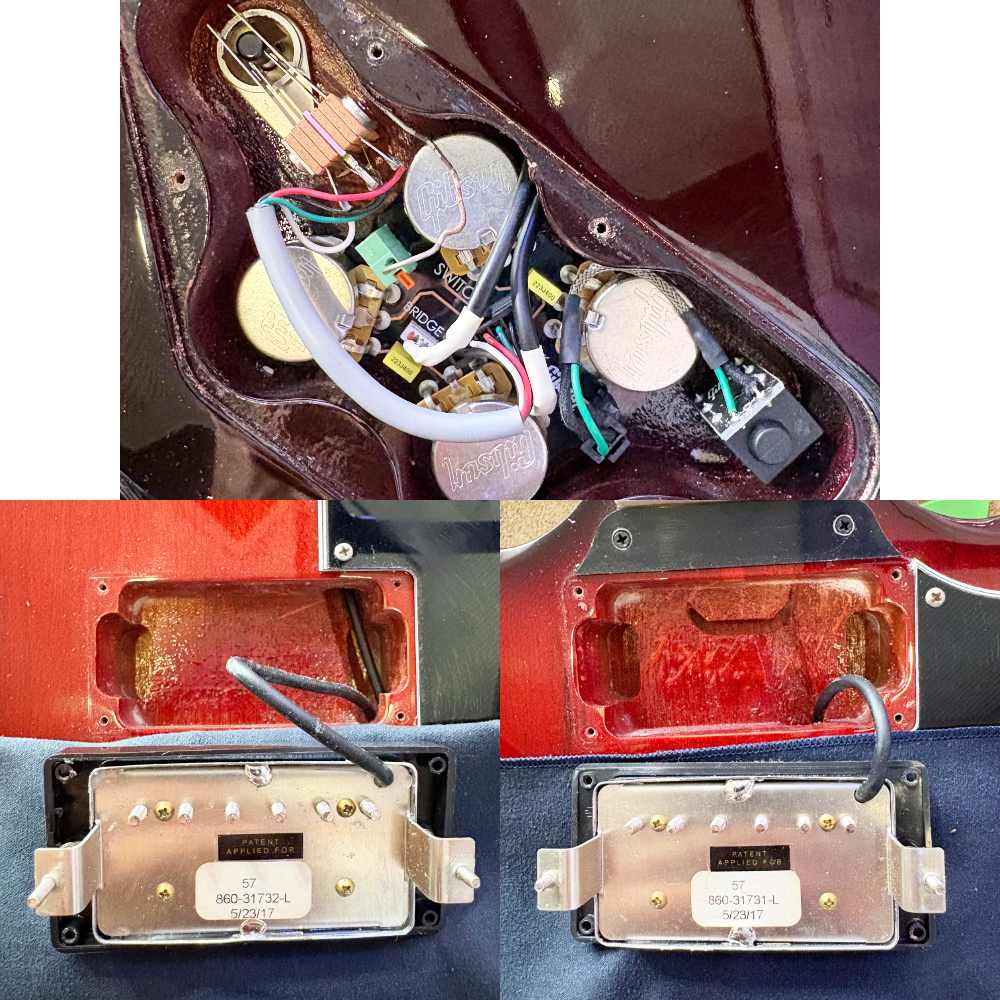 【中古】 エレキギター Gibson SG Standard 2017 T Dark Cherry Burst 2017年製 57クラシックピックアップ搭載 ギブソン SGスタンダード 内部 