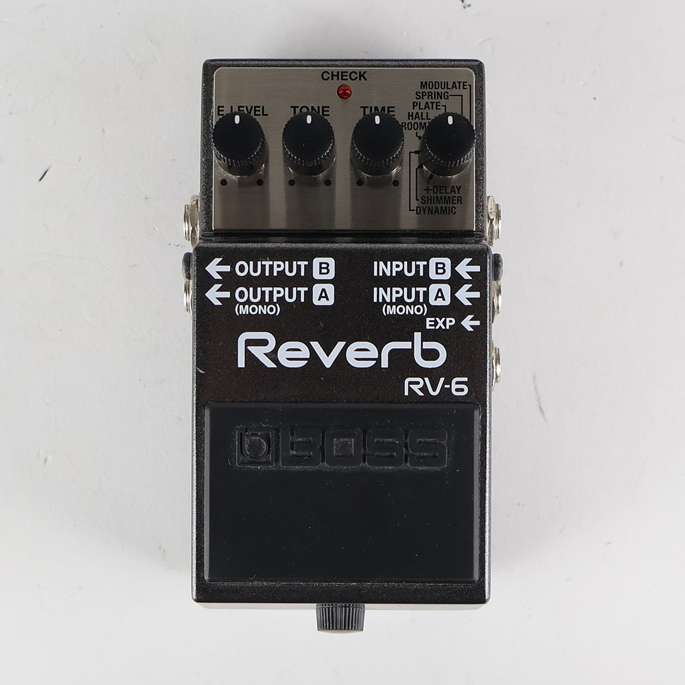 【中古】 リバーブ エフェクター BOSS ボス Reverb RV-6 ギターエフェクター 正面