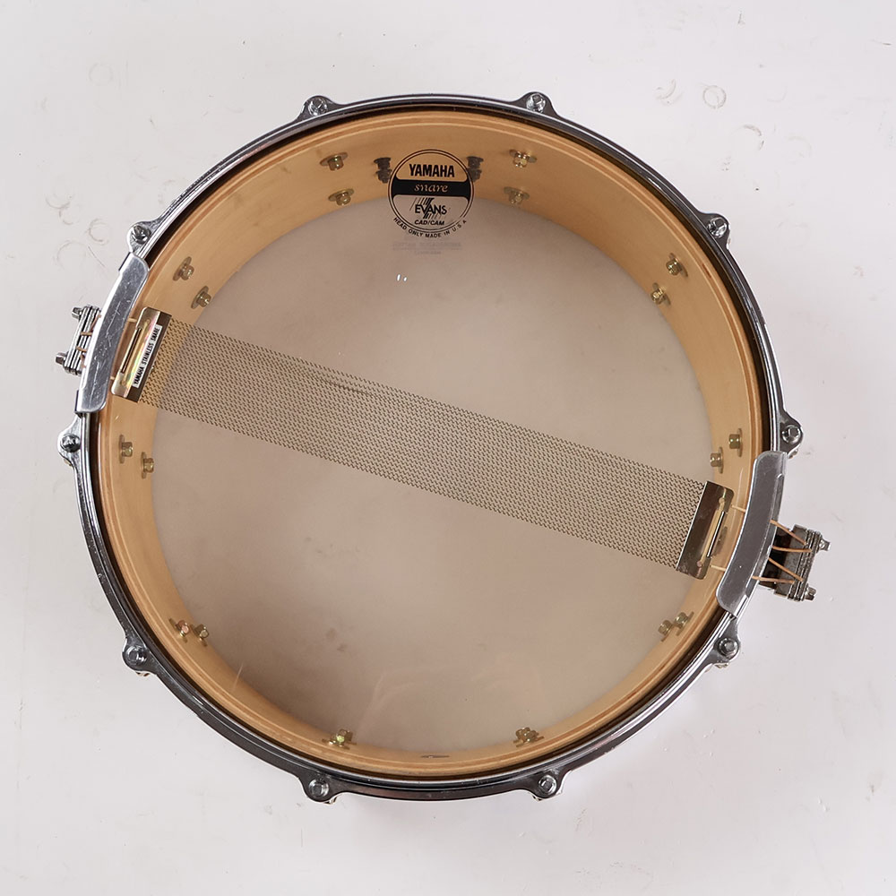 【中古】 スネアドラム ヤマハ YAMAHA MSD0106 Maple Custom 14x6.5 Made in Japan 裏面