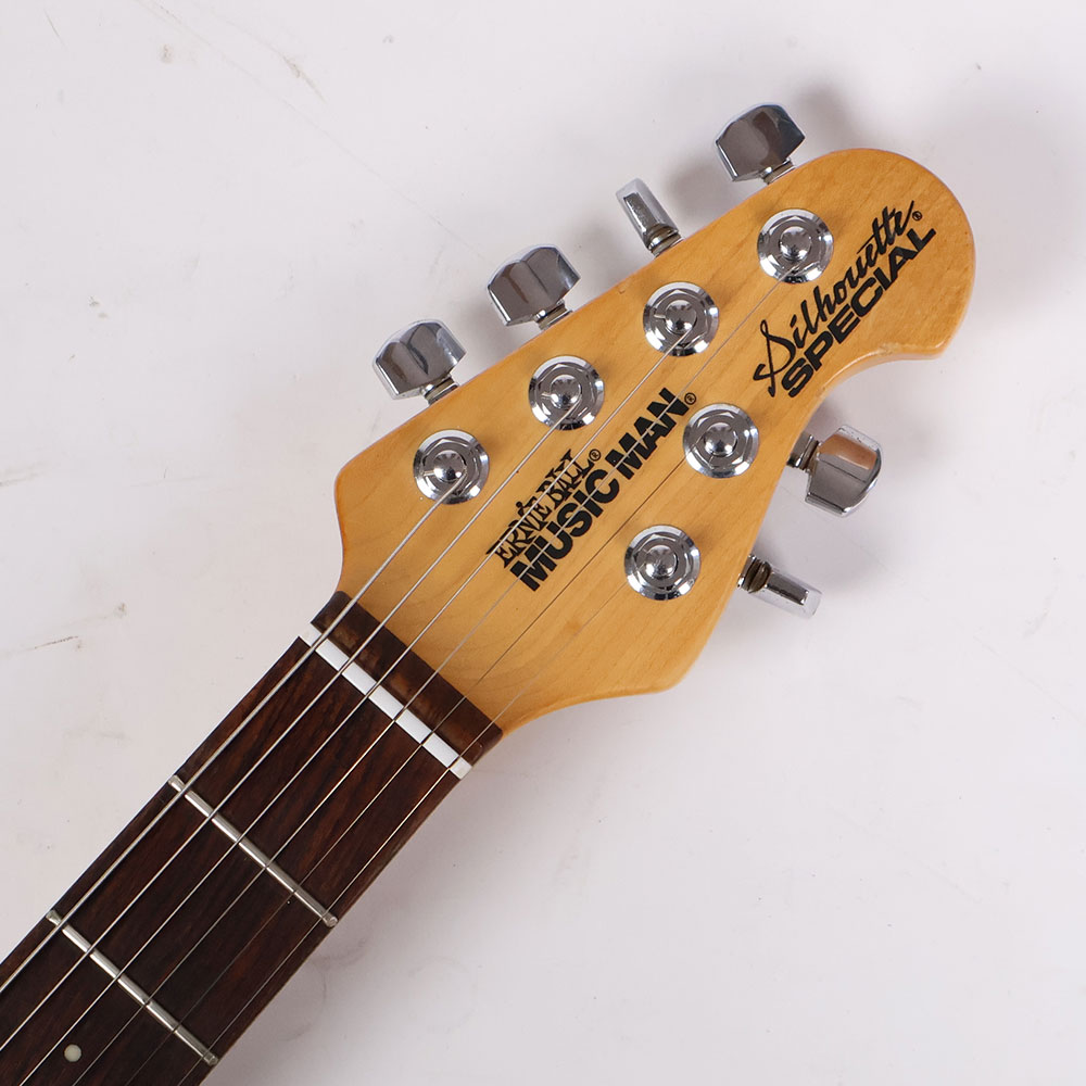 【中古】 エレキギター Music Man Silhouette Special SSS Tremolo Blue Dawn 2002年製 ミュージックマン シルエット ヘッド