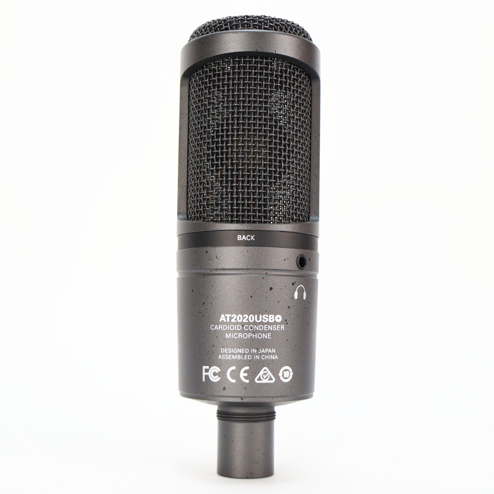 【中古】 コンデンサーマイク USB接続 AUDIO-TECHNICA AT2020USB+ USBマイクロホン オーディオテクニカ 本体画像 裏