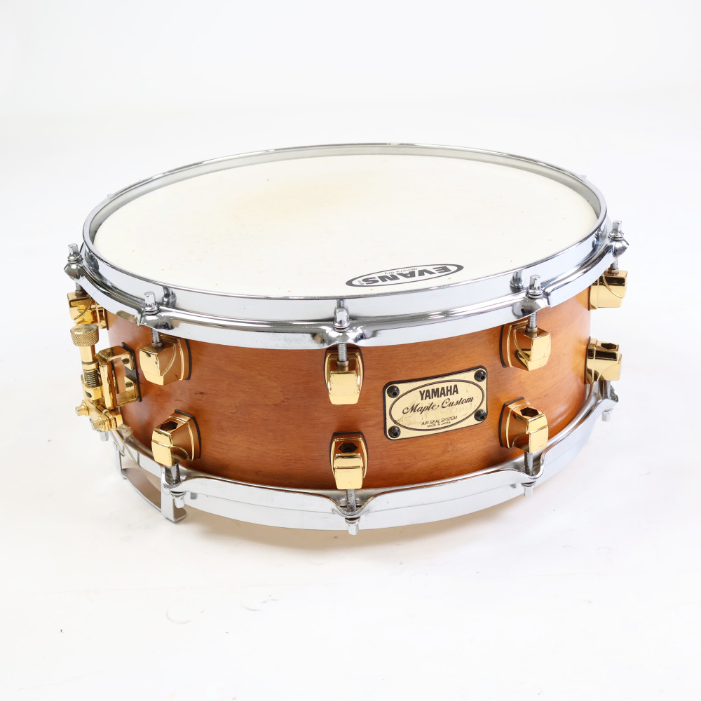 【中古】 スネアドラム ヤマハ YAMAHA MSD0115 VN Maple Custom 14x5.5 Made in Japan