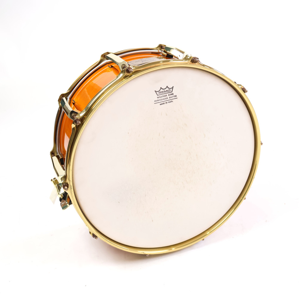 【中古】 スネアドラム パール Pearl Custom Classic ONE PIECE MAPLE SHELL 14x6.5 Made in Japan 詳細画像