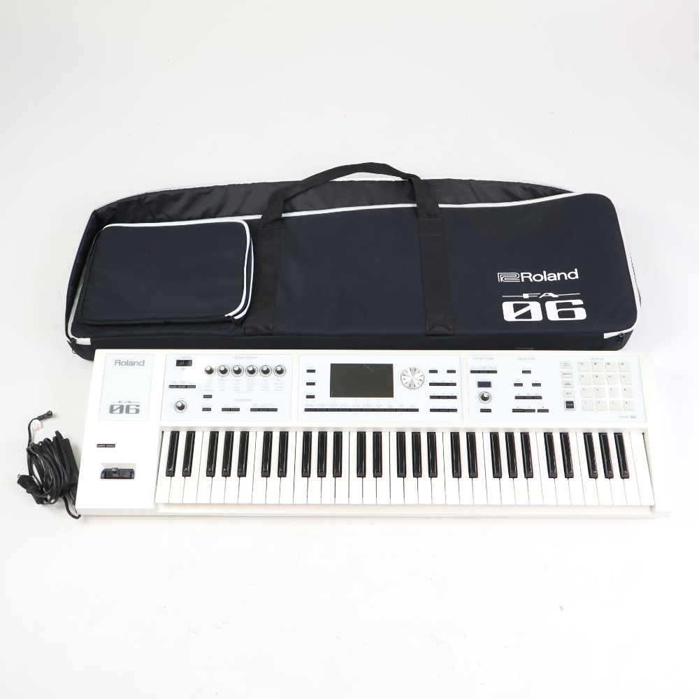 【中古】 ROLAND ローランド FA-06-SC Music Workstation シンセサイザー 限定ホワイトカラー