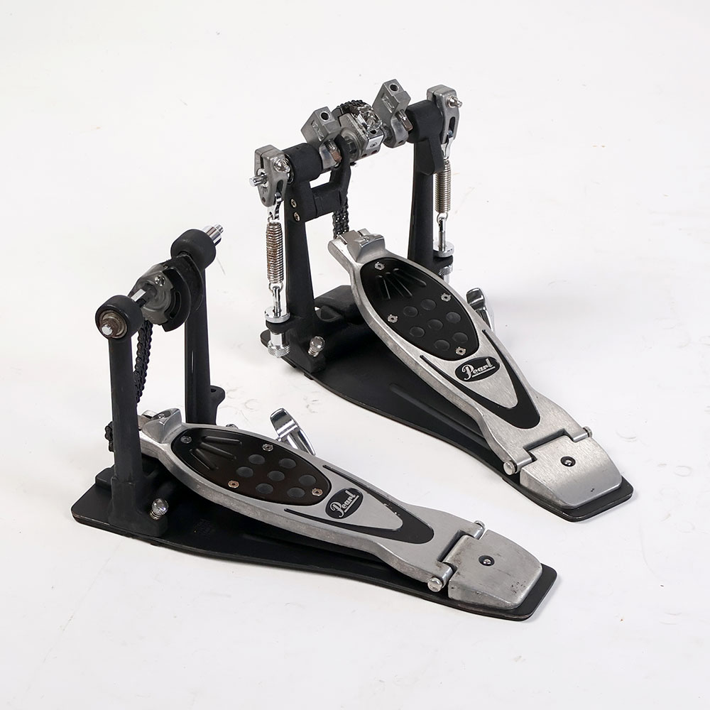 【中古】 ドラムツインペダル パール Pearl P-2002C ツインペダル ドラムペダル 全体