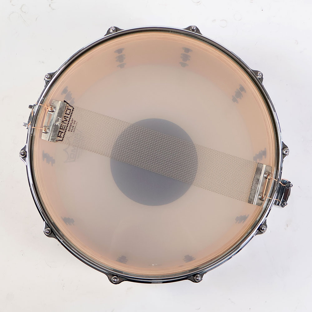 【中古】 スネアドラム パール Pearl Z-Type Maple 14x6.5 復刻モデル メイプルシェル 裏面
