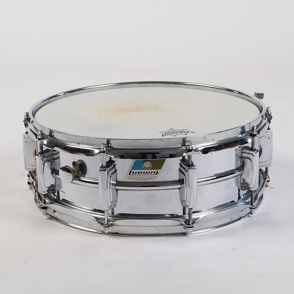 【中古】 スネアドラム ラディック Ludwig LM400 Supraphonic 14×5 1970年代 ヴィンテージ スネアドラム 正面