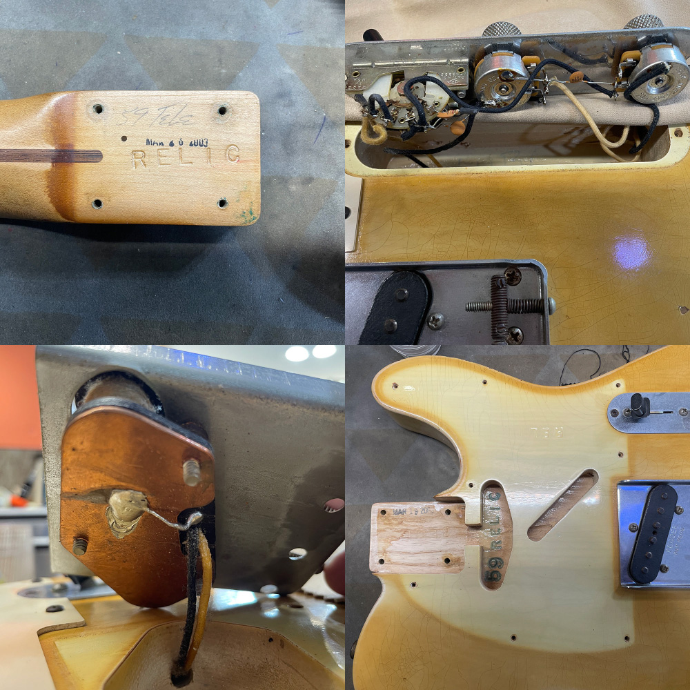 【中古】 エレキギター Fender Custom Shop Custom 59 Esquire Relic Blonde 2003年製 フェンダーカスタムショップ エスクワイアー レリック テレキャスター Telecaster ネック、ピックアップ