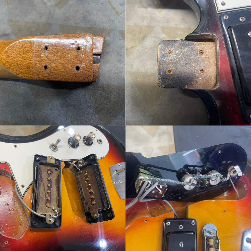 【中古】Aria アリア 1702T 1971年製 モズライトタイプ エレキギター 詳細画像