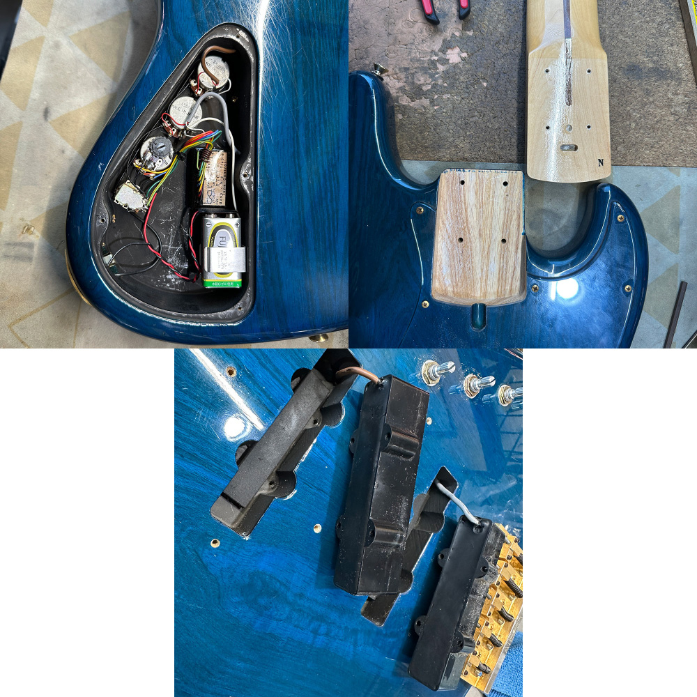 【中古】 エレキベース ATELIER Z M265 CUSTOM アトリエZ 5弦ベース ピックアップ、ネック