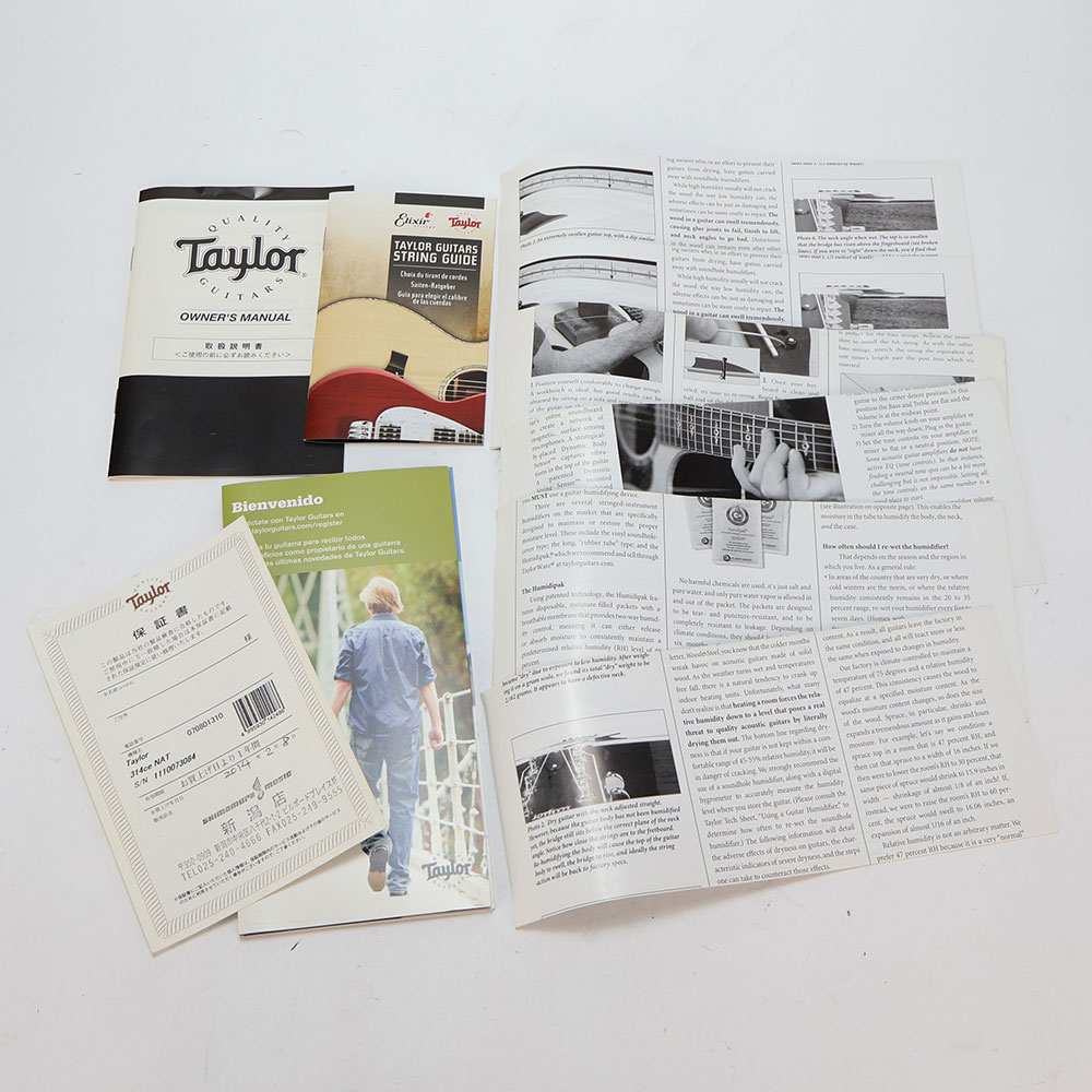 【中古】 アコースティックギター Taylor 314ce 2013年製 テイラー ES1ピックアップ搭載 エレアコ 付属品