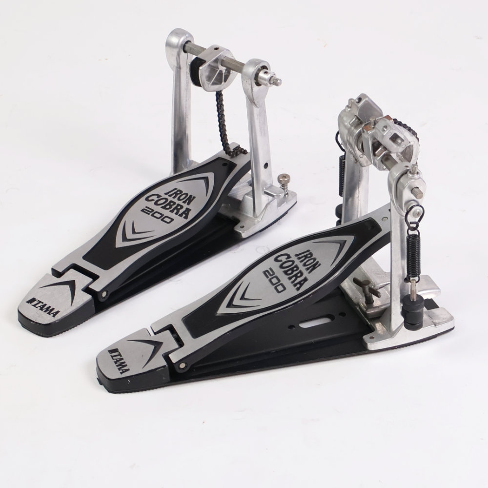 【中古】 ドラムツインペダル タマ TAMA HP200PTW Iron Cobra 200 Twin Pedal Power Glide アイアンコブラ 側面