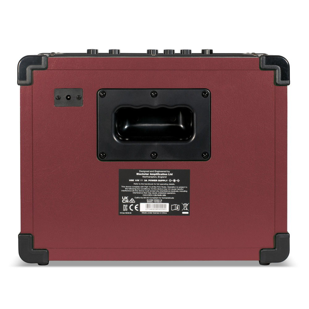 BLACKSTAR ID:Core V4 Stereo 10 OXBLOOD 小型ギターアンプ コンボ ブラックスター リア画像