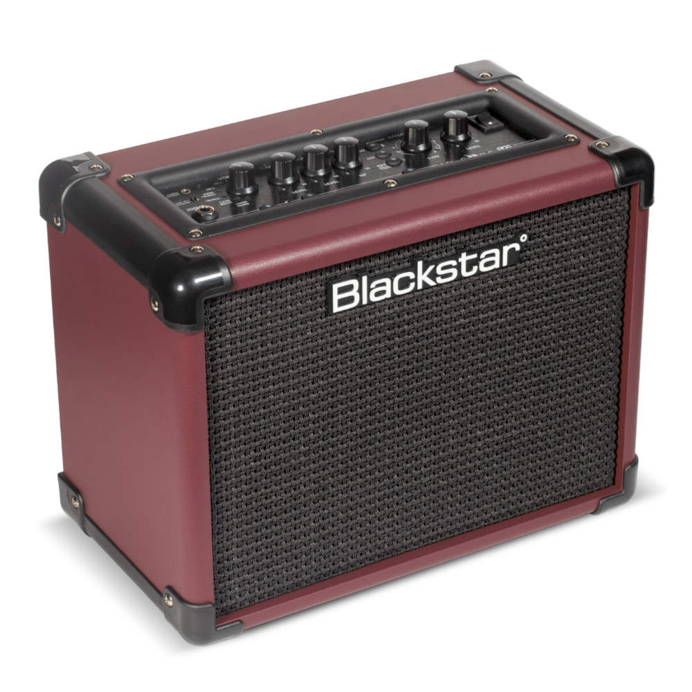 BLACKSTAR ID:Core V4 Stereo 10 OXBLOOD 小型ギターアンプ コンボ ブラックスター 右斜めアングル画像