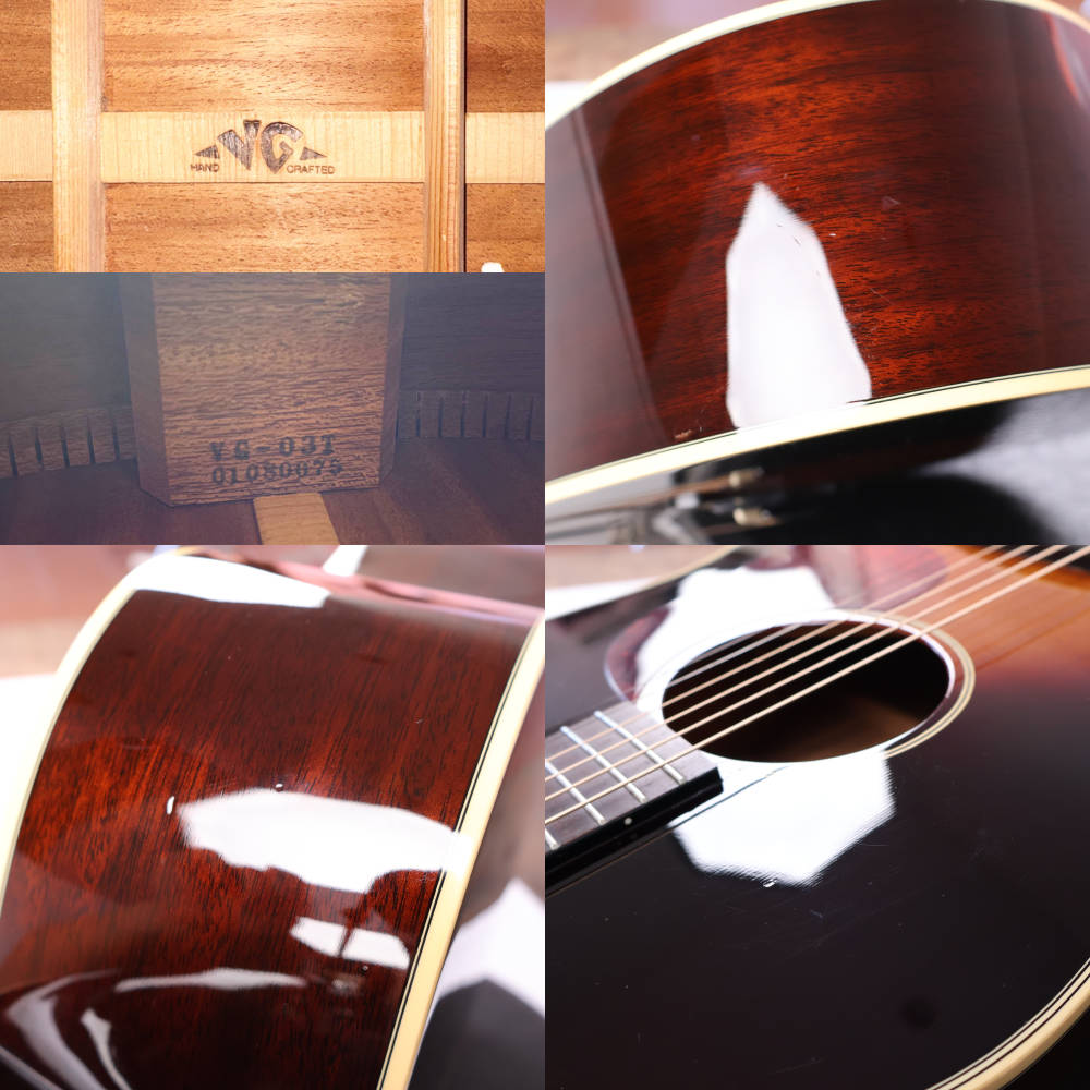 【中古】 アコースティックギター VG VG-03T 2001年製 ラウンドショルダー J-45スタイル 日本製 MADE IN JAPAN 傷