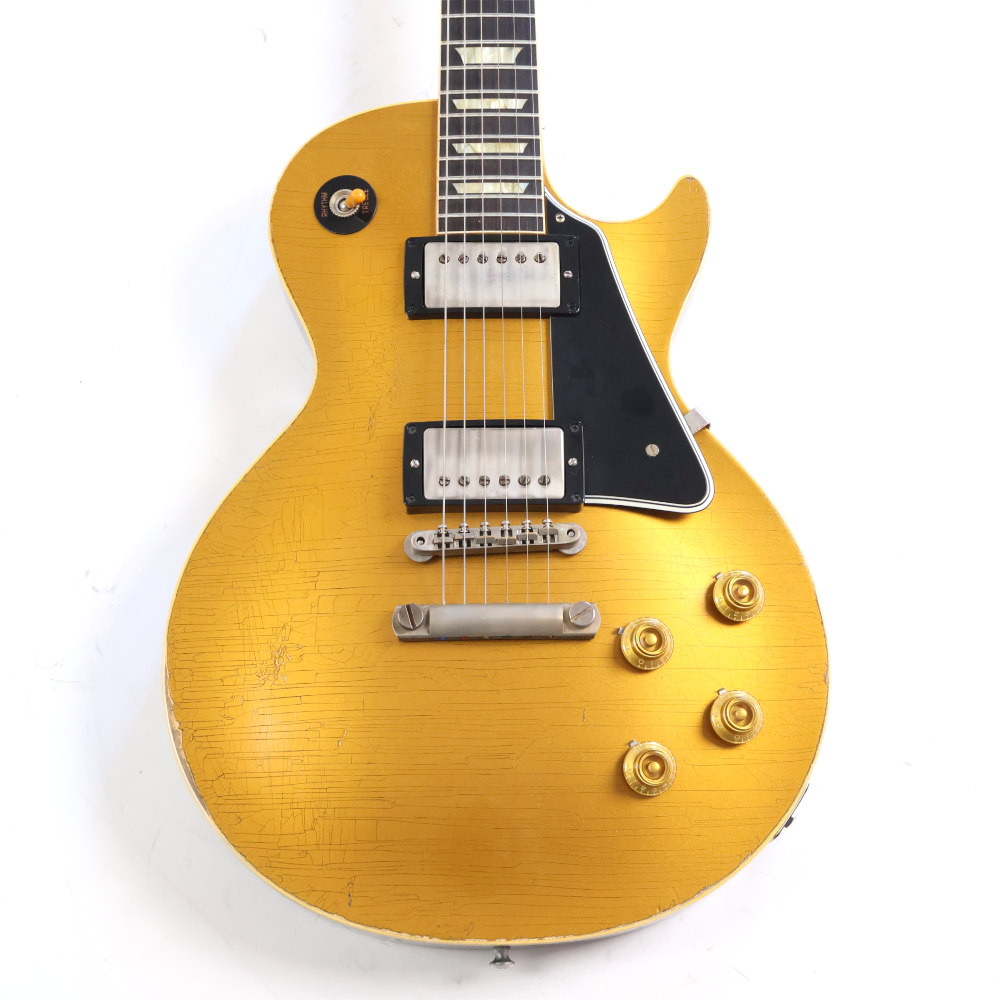 【中古】 エレキギター Gibson Custom Shop Murphy Lab 1957 Les Paul Gold Top Dark Back Black Parts Heavy Aged 3.86kg 2024年製 ギブソン マーフィーラボ レスポール ゴールドトップ 詳細画像